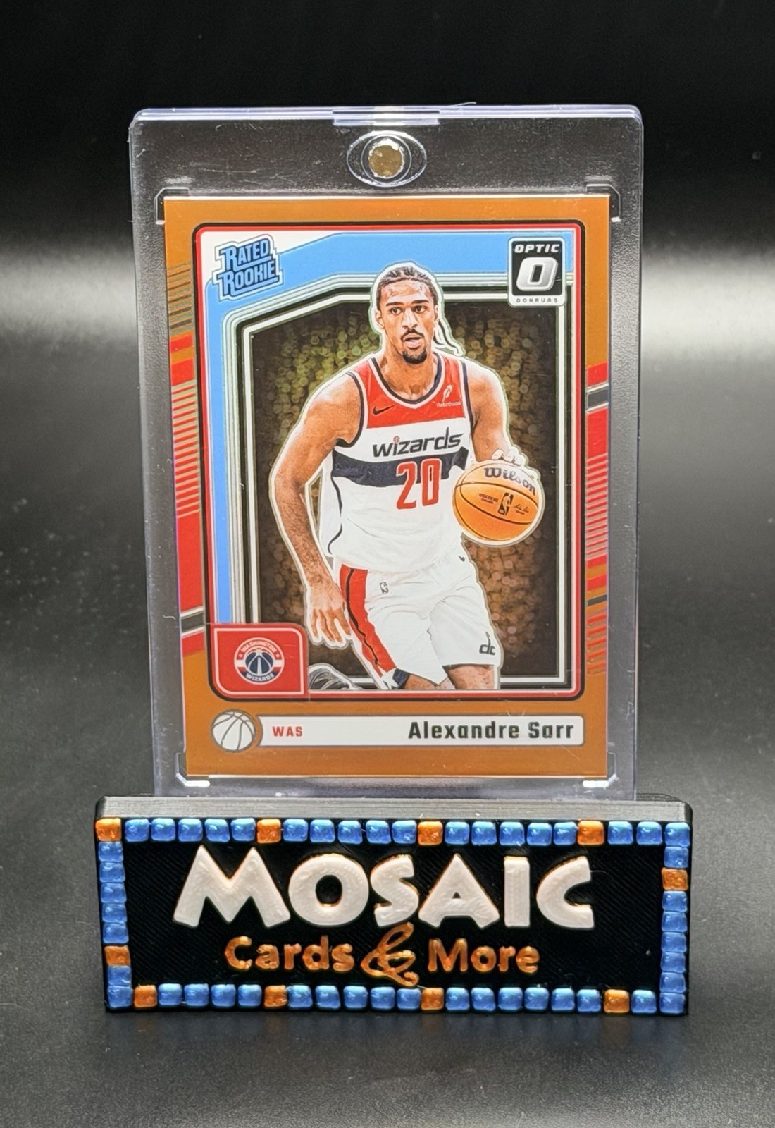 Alexandre Sarr 2024-25 Optic Rated Rookie SP Orange /175 RC Wizards #276