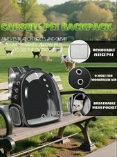 Space Capsule Cat Carrier Backpack Airline Approved Travel Bubble Bag for Dogs