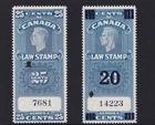 Canada Revenue Stamps #FSC21-22 Used