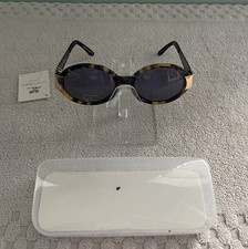 Vintage Courreges Sunglasses 9652 Black Tortoise Shell Frames Made in France