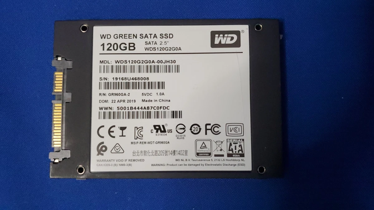 Western Digital 120 GB Storage Capacity Solid State Drives for