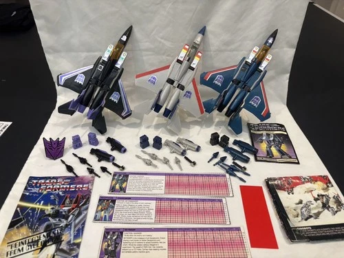 G1 1980's Transformer Takara Hasbro Seeker LOT - 100% Complete-file cards & more