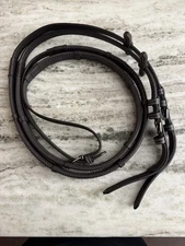 Brown Rubber Reins, with Stops. Full Size, Brand New, Excellent Quality