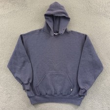 Vintage Russell Athletic Sweatshirt Mens XL Purple Hoodie Blank 90s Pullover USA