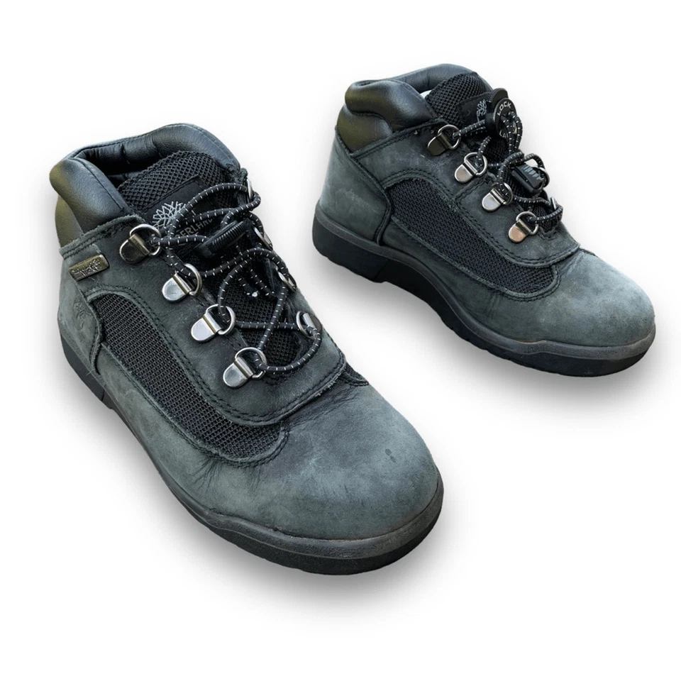 Timberland Senderistas Gris Envejecido Gamuza Superior Zapatos Informales Sin Corbata Talla 2 Foto 3 de 4