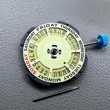 Japan Miyota 6M50 Quartz Movement 3 Hands Golden Dial Date 6