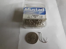 100 Mustad Classic Beak Octopus Hook  Fishing 92553NI Size 2