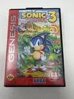 Sonic the Hedgehog 3 (Sega Genesis, 1994)Box, and Manual only, Hang Tab