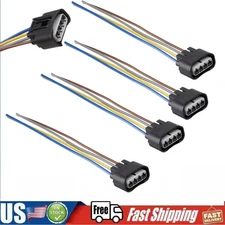 4PCS Ignition Coil Female Connector Plug Harness For Toyota Camry 2.4L 2002-2010