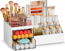 Makeup Organizer with Drawers, Easy Storage for Beauty Products Brushes, Multifu