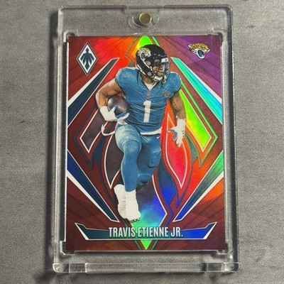 Travis Etienne Jr. 2024 Panini Phoenix Red Prizm Refractor /99 #133 Jaguars