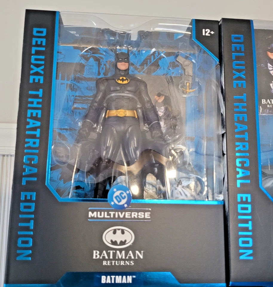 CONJUNTO de 4-McFarlane BATMAN RETURNS Batman/PENGUIN/Catwoman/MAX SHRECK todo sin usar, en caja Foto 2 de 4