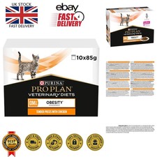 OM Obesity Chicken Wet Cat Food 3.4kg Pack of 4 - High Protein Weight Management 3.53 per kilo