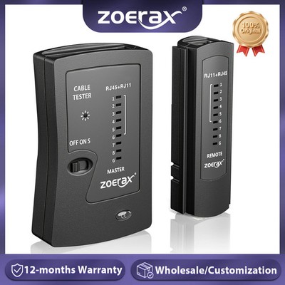 Zoerax Cable Tester Network Analyzer LAN Test Tool RJ45 Cat6 Cat7 RJ11