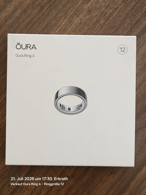Oura Ring 4 Größe 12 silber *NEU&OVP mit Rechnung*
