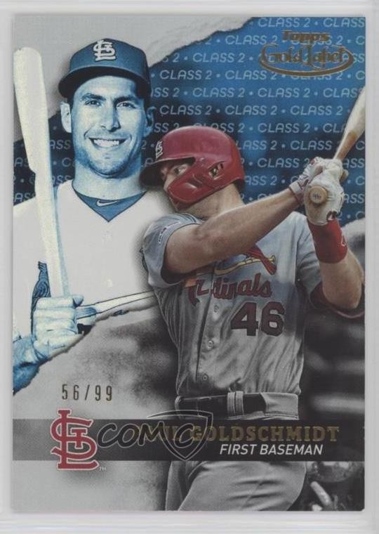 2020 Topps Gold Label Class 2 Blue 56/99 Paul Goldschmidt #88 18f3