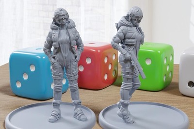 Sierra Night Fury - 3D Printed Mini - Cyberpunk / Sci-Fi - Tabletop Miniature Wa