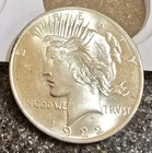 AU 1922 Peace Silver Dollar Coin, 25C COMBINED SHIPPING