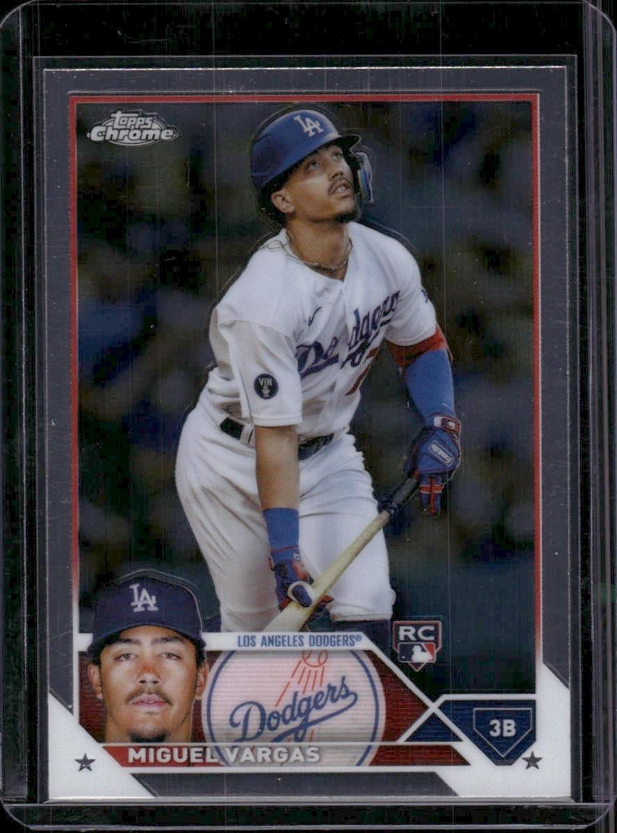 2023 Topps Chrome #161 Miguel Vargas Rookie Los Angeles Dodgers