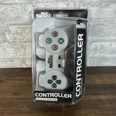 PlayStation 1 - Gray Wired Controller - Old Skool 4639
