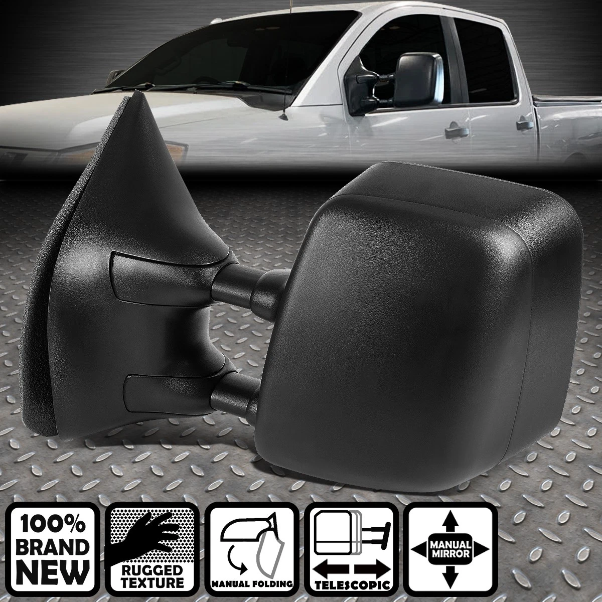 FOR 04-14 NISSAN ARMADA PATHFINDER TITAN MANUAL TELESCOPIC LEFT TOWING MIRROR