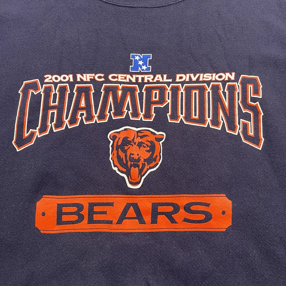 Vintage Chicago Bears Sweatshirt Unisex Size XL 2001 NFC Champions Vintage CSA - Image 2 of 4