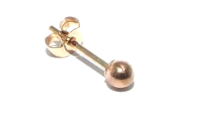 Einzelstecker Unisex, Damen, Herren 9 kt 9 Karat Gelbgold