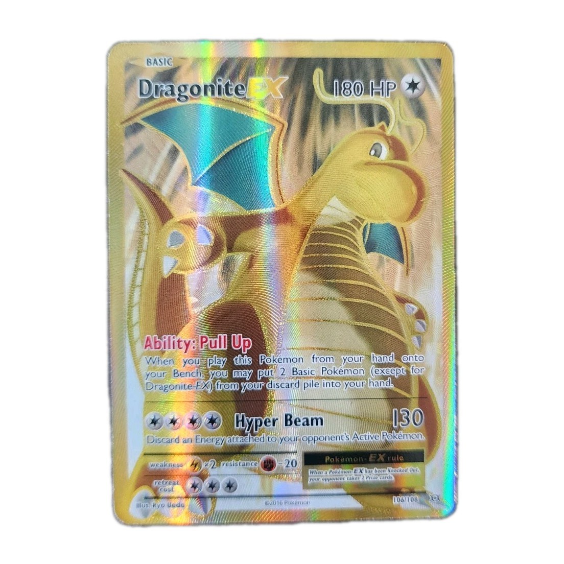 Dragonite EX 106/108 - XY Evolutions Ultra Rare Full Art - Pokemon TCG - NM