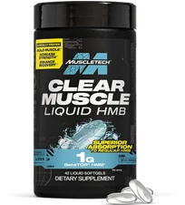 Muscletech HMB Supplements 1000mg, Clear Muscle (42 Liquid Softgels) - Highest G