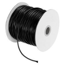 Black 2.5mm Waxed Cord 87 Yard Wax Bead Thread String for Jewelry Making