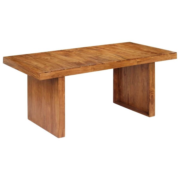 Akazienholz Massiv Esstisch 180Cm KüChentisch Esszimmer Holztisch Tisch Vidaxl-image