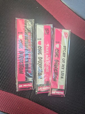 6x One Direction Nagelfeile Schwarz, Pink & Weiß
