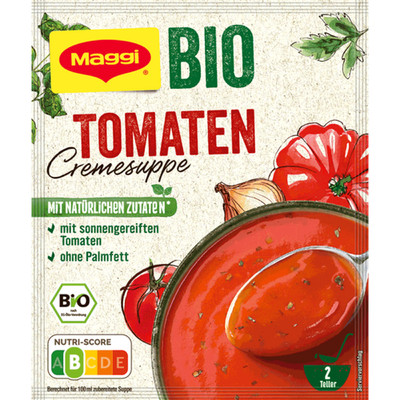 Maggi instant soup: Cream of TOMATO  -ORGANIC-1 ct. /2 servings FREE SHIP