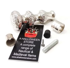 Antique Silver Brass Knob Handle For Wood Walking Stick Cane Gift Only Handle 