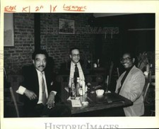 1983 Press Photo Musicians Earl Palmer, Red Tyler and Edward Frank - noc01951
