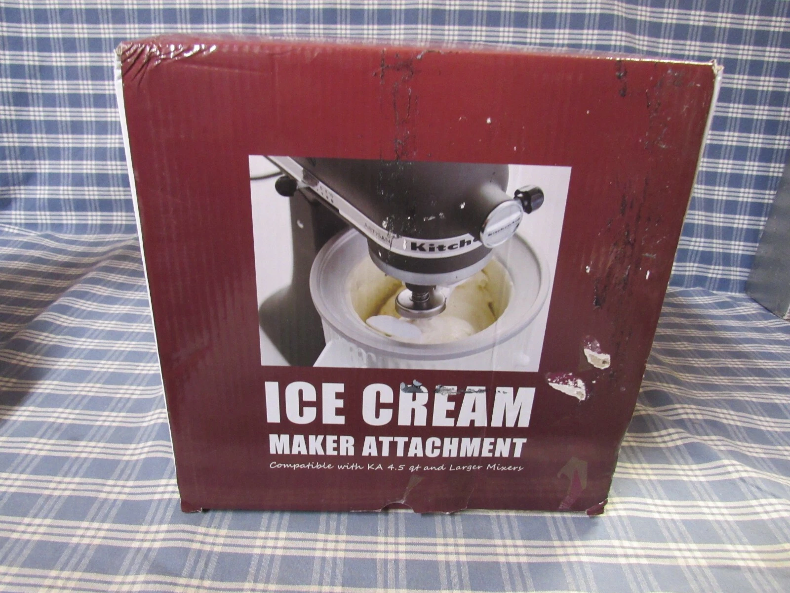 Koyoey Ice Cream Maker Attachment 2 Quart Capacity (New Open Box) FREE SHIPPING.
