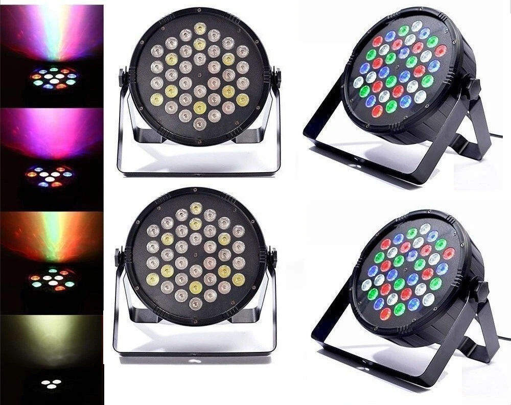 SISTEMA DE LUCES PSICODÉLICAS EFECTO LUZ DISCOTECA DJ FIESTA DMX 4 PAR A 36 LED