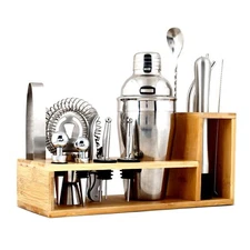 SINT 21-Piece Stainless Steel Cocktail Shaker Set for Barware Sets