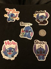 Disney Stickers - Lot of 5 Stitch Stickers - Lilo and Stitch