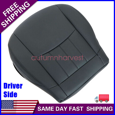 For 2006 2007 Benz C280 Driver Side Bottom Perforated Leather Seat Cover Black