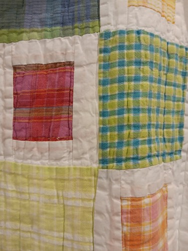 Quilted Pink Plaid Pillow Sham 19.5 In X 26 In - Picture 4 of 5