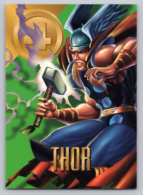1996 Fleer Marvel Vision - Embossed Textured - #72 Thor