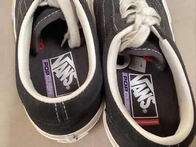 Vans Pop Cush Black Off The Wall Skateboard Shoe Men display picture 2