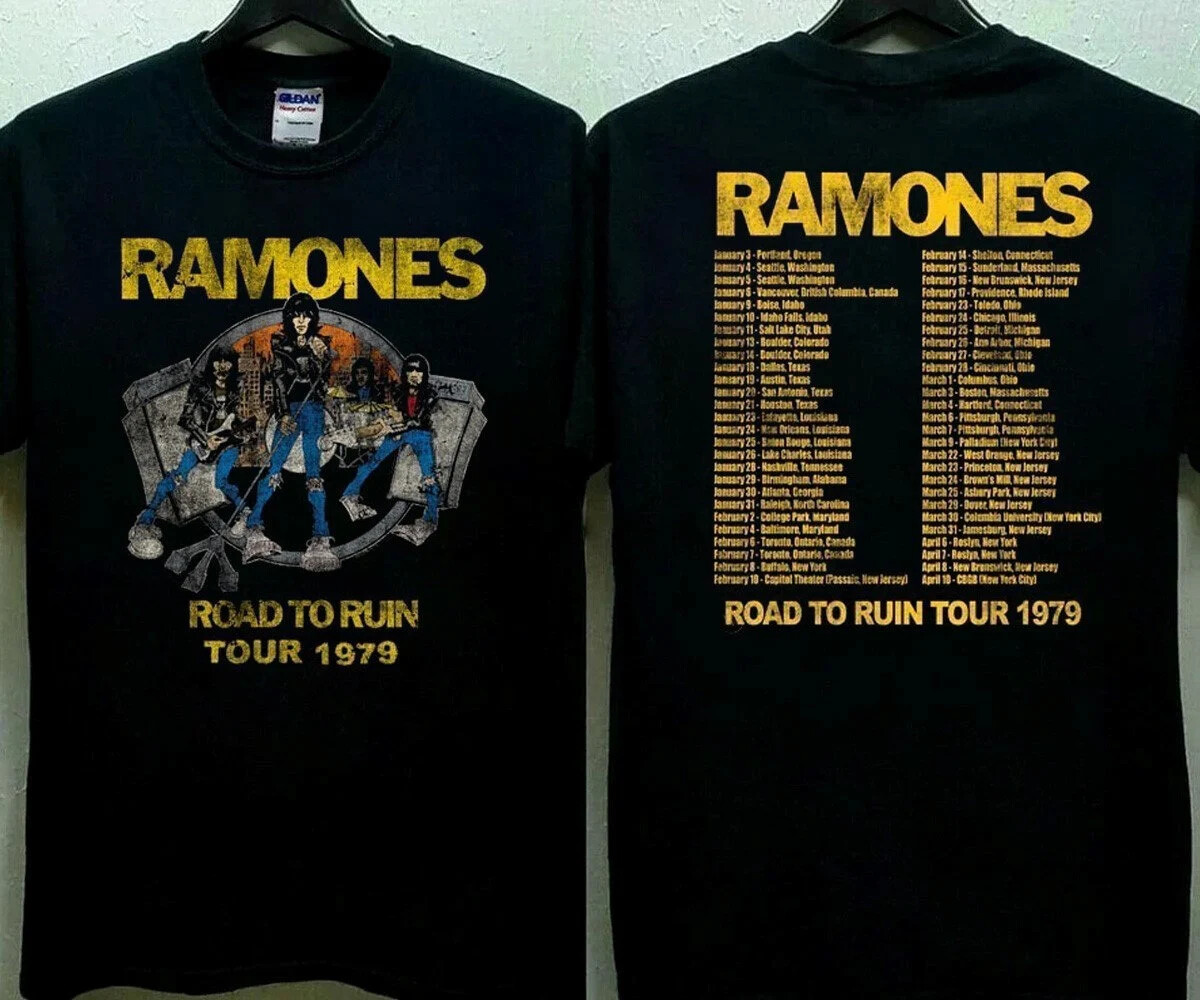 Ramones Road To Ruin Tour 1979 T-Shirt | eBay