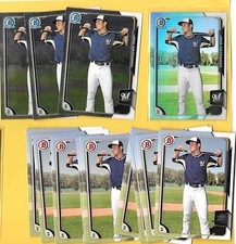 2015 Bowman Draft Brewers lot Rookie JAKE GATEWOOD Chrome Base