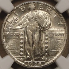 1926 Standing Liberty Quarter NGC AU58