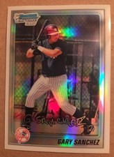 2010 bowman chrome gary sanchez refractor 306/500 PACK PULLED