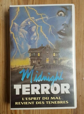 Seltener VHS K7 MIDNIGHT TERROR von John Eyres Horror Horror Horror Film 
