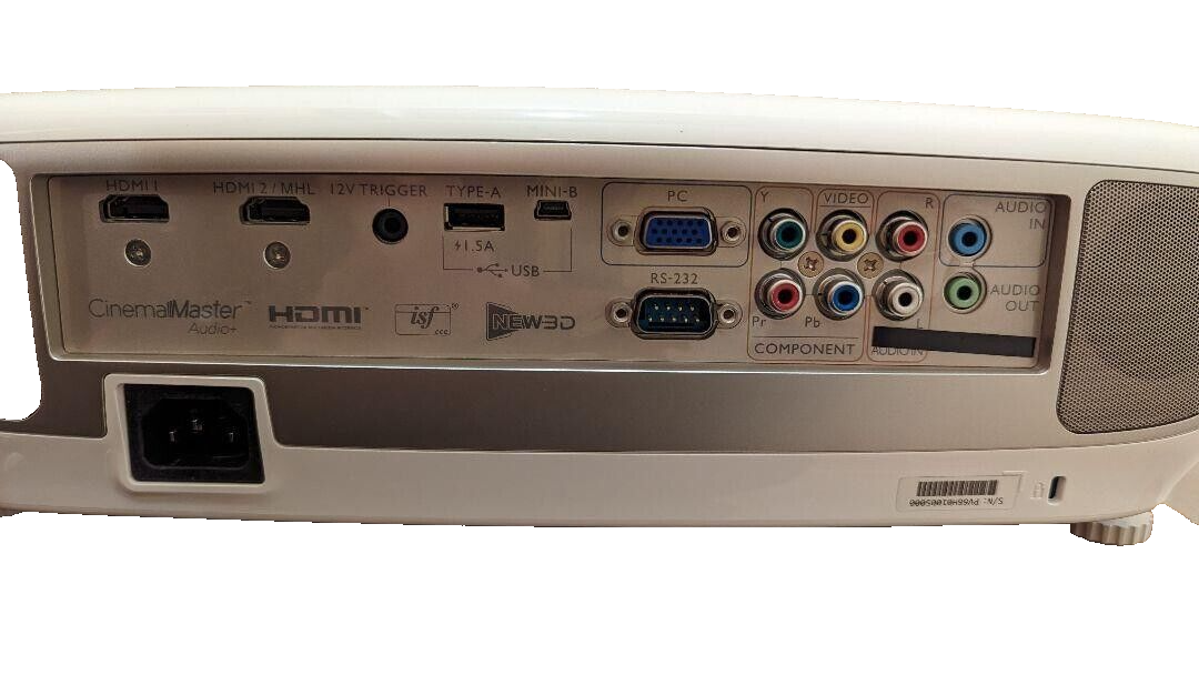 BenQ HT3050 1080p Home Theater Projector 2000 White×Beige Good