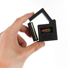 Hyper Tough Pocket Sized Battery Tester for D, C, AA, AAA, 9V, 1.5V Batteries
